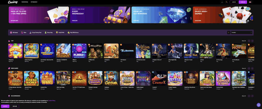 Discover Exciting Opportunities with Casiny Casino No Deposit Bonus