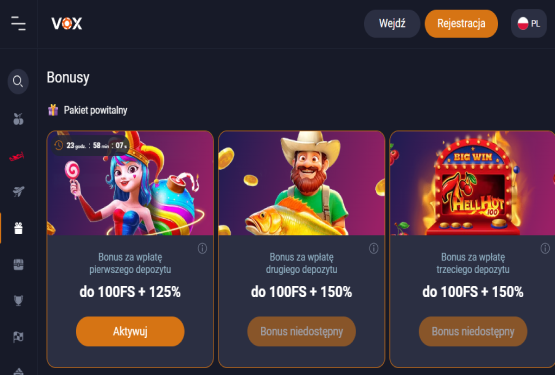 VOX Casino — nowoczesne kasyno online dla polskich graczy VOX Casino — nowoczesne kasyno online dla polskich graczy